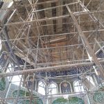 کاشیکاری زیر گنبد دانشگاه امام حسین