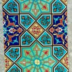 کاشی کاری کتیبه اسلیمی
