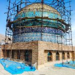 کاشیکاری گنبد مسجد